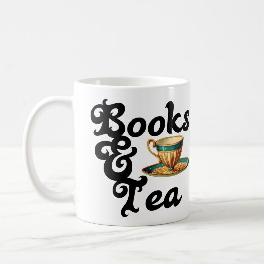 Boeken en thee-Mok Koffiemok (Links)