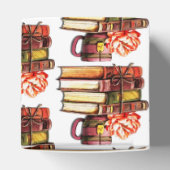 Boeken en thee wit bedankdoosjes (Bovenkant)