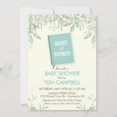 Boeken en Uitnodiging tot Baby shower Brunch (Voorkant)