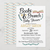 Boeken en Uitnodiging tot Baby shower Brunch (Voorkant / Achterkant)