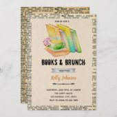 Boeken en uitnodiging van brunch party (Voorkant / Achterkant)