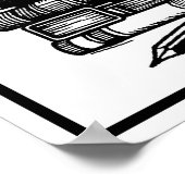 Boeken en wijn kleur me doedel poster (Hoek)