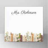 Boeken en Wildbloemen Bibliothecaris Leraar Post-it® Notes