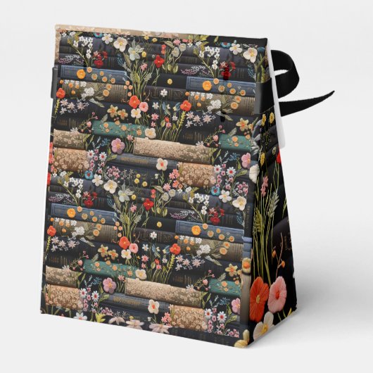 Boeken en wilde bloemen bedankdoosjes (Achterkant)