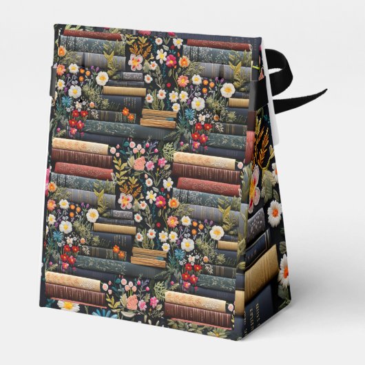 Boeken en wilde bloemen bedankdoosjes (Achterkant)