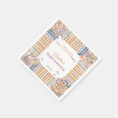  Boeken en Wildflowers Baby shower Servet (Hoek)