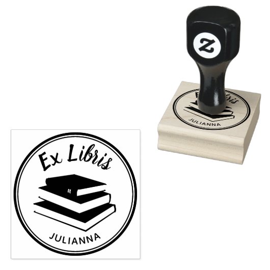 Boeken Ex Libris Aangepaste Boekplaat Gepersonalis Rubberstempel (Gestempeld)