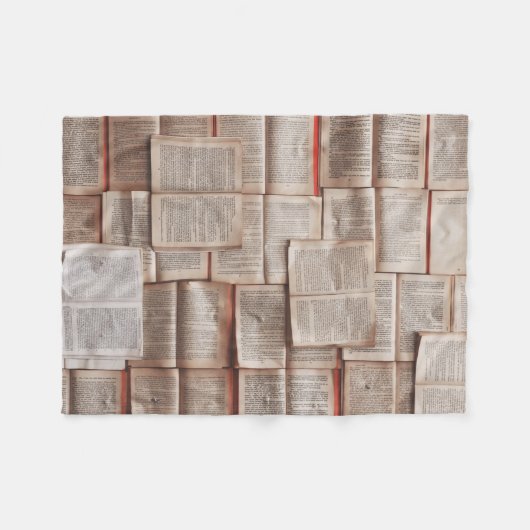  boeken fleece deken (Voorkant (Horizontaal))