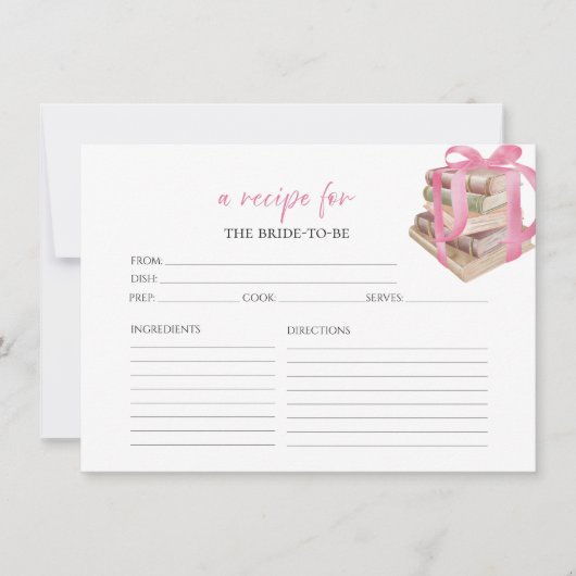 Boeken Floral Vrijgezellenfeest Recept Kaarten (Voorkant)