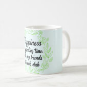 Boeken geluk Friends Bibliophile Bookworm Koffiemok (Voorkant rechts)