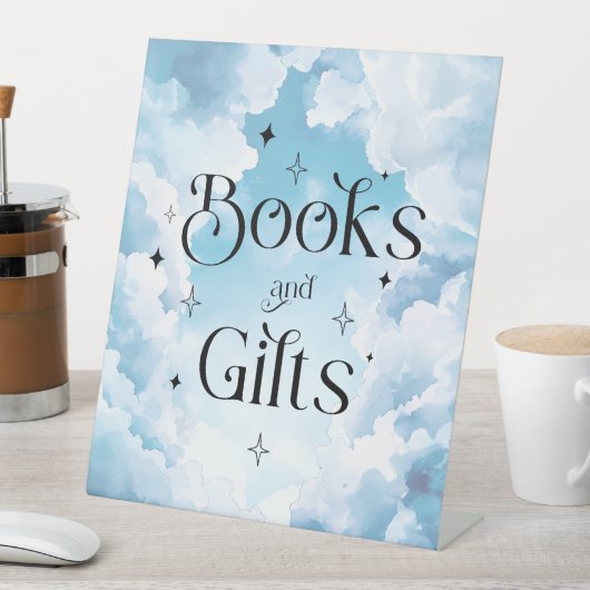 Boeken Geschenken De Hemel Verzonden Baby shower Reclamebord Met Voetstuk (Insitu)