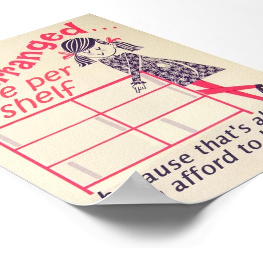 Boeken geschikt poster (Hoek)