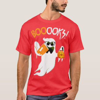 Boeken Ghost Boo Read Books Library Teacher Hallo T-shirt