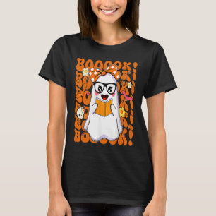 Boeken Ghost Boo Read Books Library Teacher Hallo T-shirt