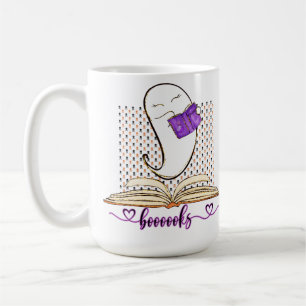 Boeken! Ghost en Book Halloween Reading Koffiemok