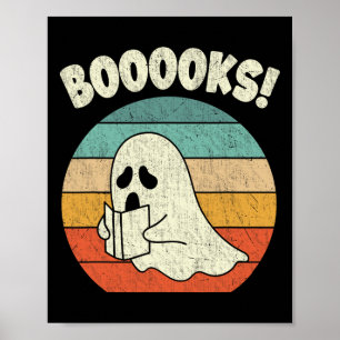 Boeken Ghost Halloween Leerboekenblad Poster