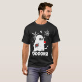 Boeken Ghost Teacher Halloween T-shirt (Voorkant volledig)