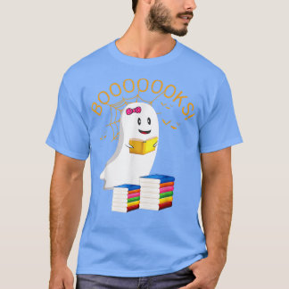 Boeken Halloween Ghost las Book Cute Book Lovers T-shirt