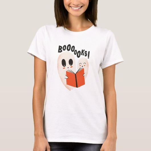 Boeken Halloween Ghosts Book T-shirt (Voorkant)