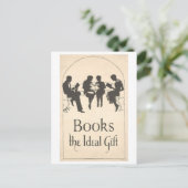 "Boeken: het ideale geschenk"  Briefkaart (Staand voorkant)