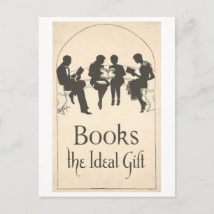 "Boeken: het ideale geschenk"  Briefkaart