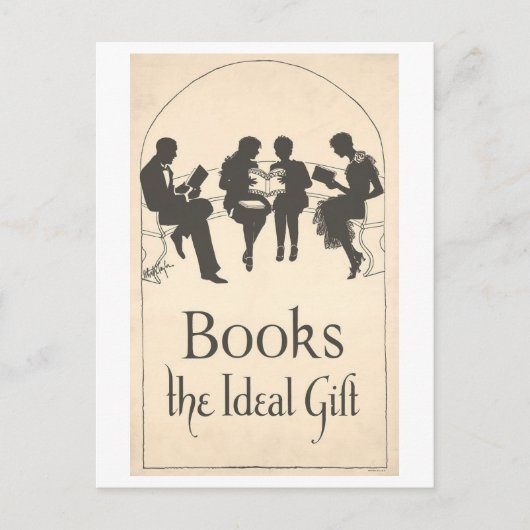 "Boeken: het ideale geschenk"  Briefkaart (Voorkant)
