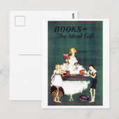 "Boeken: het ideale geschenk"  Briefkaart (Voorkant / Achterkant)