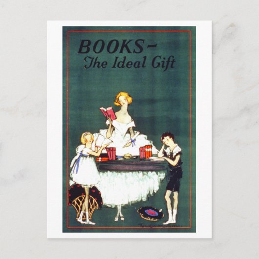 "Boeken: het ideale geschenk"  Briefkaart (Voorkant)