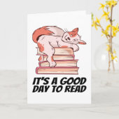 Boeken - Het is een goede dag om te lezen Kaart (Gele Bloem)