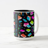 Boeken Het Kleurrijk Tweekleurige Koffiemok (Voorkant rechts)