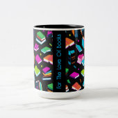 Boeken Het Kleurrijk Tweekleurige Koffiemok (Center)