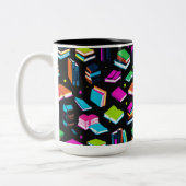 Boeken Het Kleurrijk Tweekleurige Koffiemok (Links)