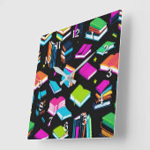 Boeken Het Kleurrijk Vierkante Klok (Hoek)