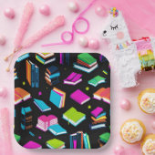 Boeken Het Kleurrijke Vierkant Papieren Bordje (Feest)