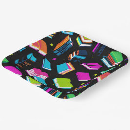 Boeken Het Kleurrijke Vierkant Papieren Bordje