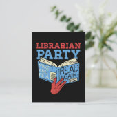 Boeken - Het Librarian Party Book Lover Gift Briefkaart (Staand voorkant)