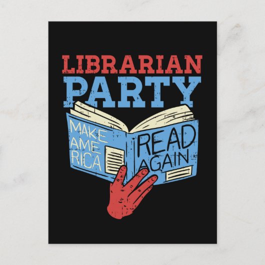 Boeken - Het Librarian Party Book Lover Gift Briefkaart (Voorkant)