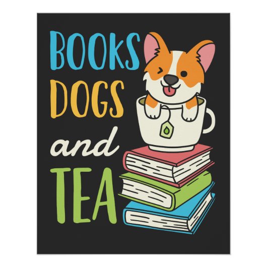 Boeken Honden en thee Perfect Poster (Voorkant)
