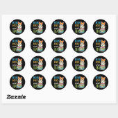 Boeken Honden en thee Ronde Sticker (Vel)