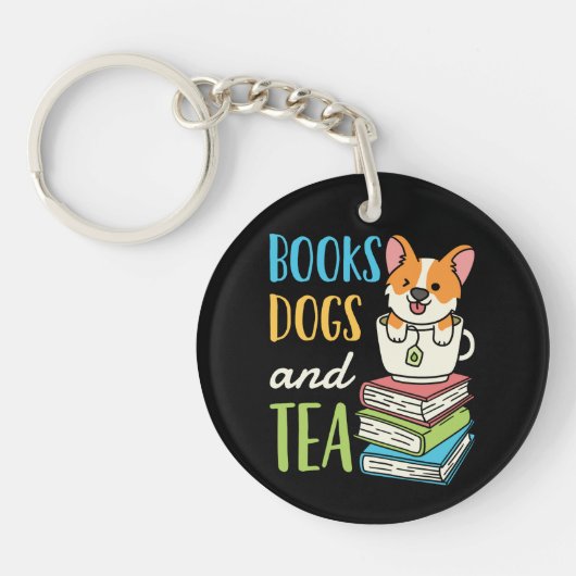 Boeken Honden en thee Sleutelhanger (Voorkant)