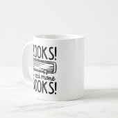 Boeken! Ik heb meer boeken nodig. Koffiemok (Voorkant links)