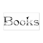 Boeken illustratie rubberstempel (Afrduk)