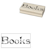 Boeken illustratie rubberstempel (Gestempeld)