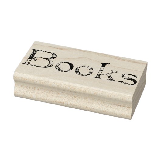 Boeken illustratie rubberstempel (Stempel)