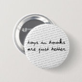 Boeken in Boeken (Grotere tekst) Ronde Button 5,7 Cm (Voorkant /achterkant)
