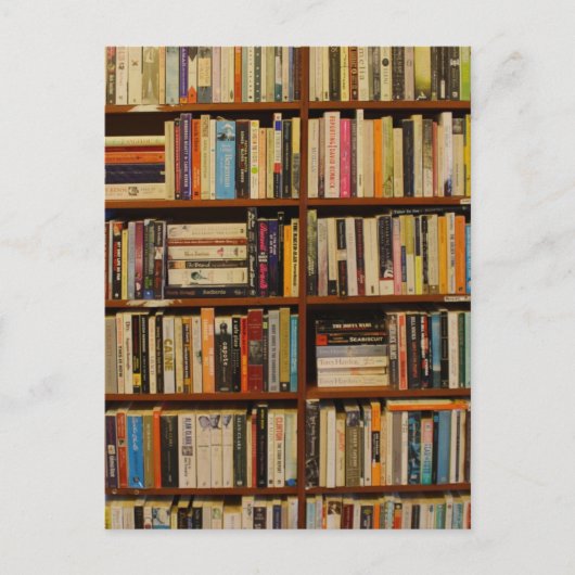 Boeken in de bibliotheek briefkaart (Voorkant)