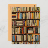 Boeken in de bibliotheek briefkaart (Voorkant / Achterkant)