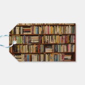Boeken in de bibliotheek Gift Bag Cadeaulabel (Achterkant Horizontaal)
