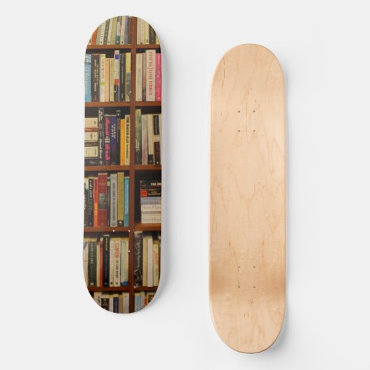 Boeken in de bibliotheek persoonlijk skateboard (Voorkant)