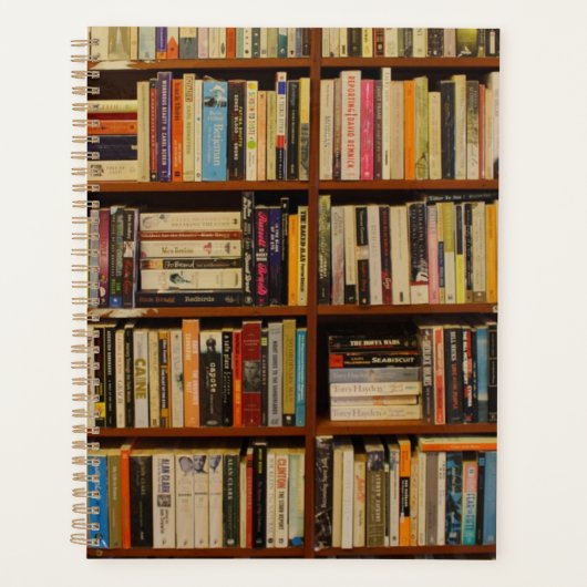 Boeken in de bibliotheek planner (Voorkant)